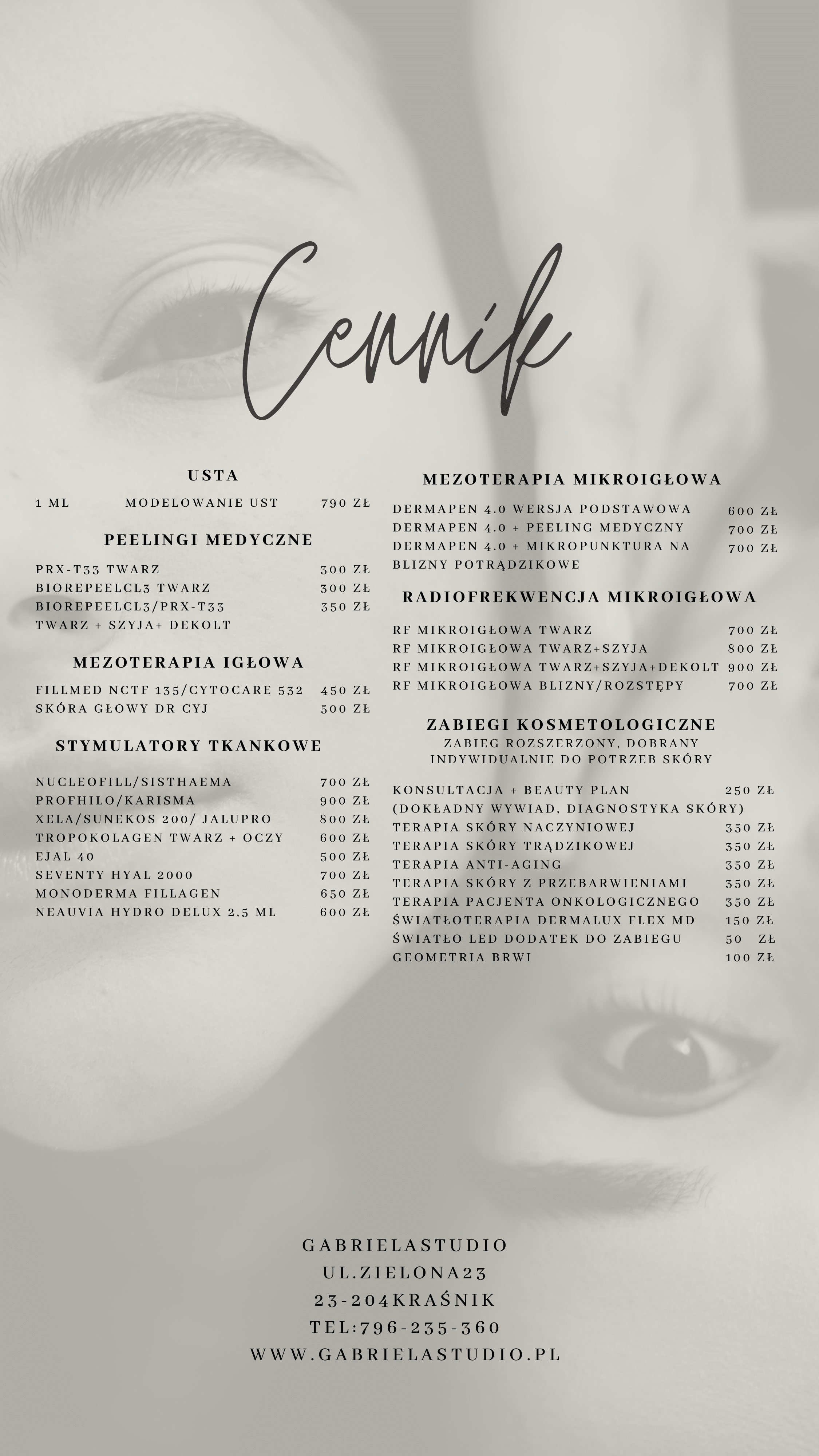 Salon kosmetologiczny gabinet kosmetyczny kosmetyczka Kraśnik